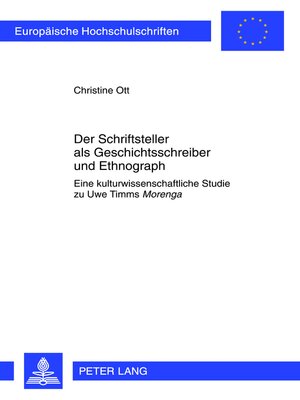 cover image of Der Schriftsteller als Geschichtsschreiber und Ethnograph